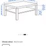 IKEA LACK coffee table black- brown Image 3