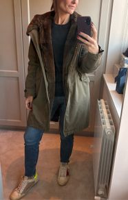 Woolrich khaki parka