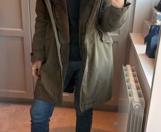 Woolrich khaki parka