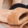 Brand New 5 Pairs 's Thermal Winter Socks, Beige/Black Image 3