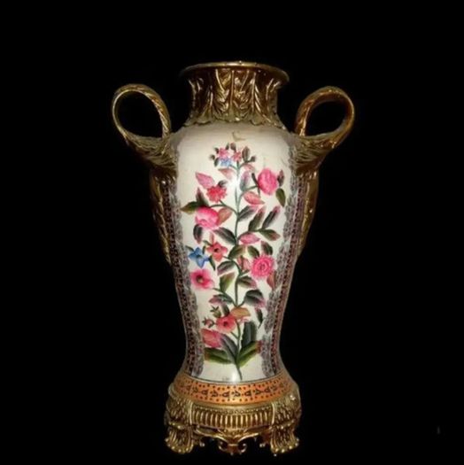 Pair Of Vintage Japanese Decorative 'Floral'Vase's
