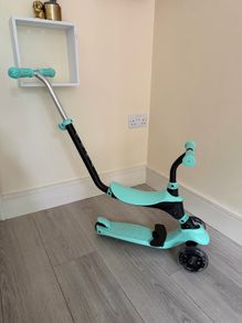 QPlay Sema Pro 3-in-1 Scooter with LED Wheels Mint