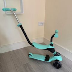 QPlay Sema Pro 3-in-1 Scooter with LED Wheels Mint