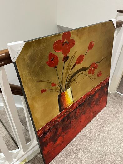 Red painting (flowers)