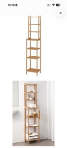 shelving unit bamboo
