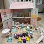 Doll House Fully Furnished with Dolls and Accessories Image 3