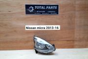 Nissan micra 2013-16 front driver headlight