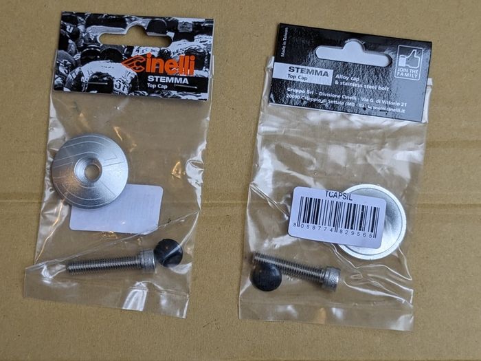Cinelli Stemma threadless top cap for 1 1/8" steerer