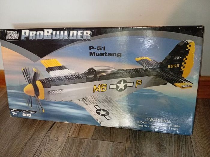 Mega Bloks ProBuilder P-51 Mustang (Set 9772) - Rare Vintage / Lego