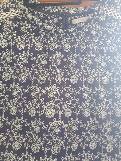 TK Maxx Blue Embroidery Top