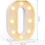 Number Light Sign Marquee Number Light Up Marquee 0-9 Digits Lights Sign for Night Light Image 2