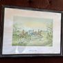Set of Two Early 20th Century Vintage Framed Fox Hunt Lithographs Image 3