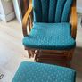 Glider Armchair and Footstool Image 2