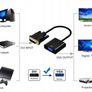 DVI-D 24+1 pin to VGA cable adapter Image 3