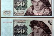 Germany (Federal Republic) - Set of 2 Banknotes: 50 Mark 1970 1980 33a 33d XF-AU