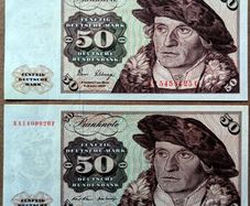 Germany (Federal Republic) - Set of 2 Banknotes: 50 Mark 1970 1980 33a 33d XF-AU
