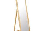 Freestanding Mirror 48x46.5x150 cm Solid Oak Wood
