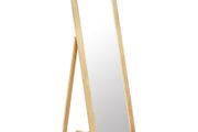 Freestanding Mirror 48x46.5x150 cm Solid Oak Wood