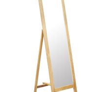Freestanding Mirror 48x46.5x150 cm Solid Oak Wood