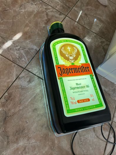 Official Jagermeister promo Pack & 3D Bottle LED Light Sign  Wall Display Man Cave Barware