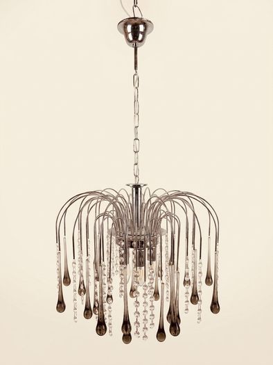 Stunning 1970s Paolo Venini Design Murano Glass Chandelier Iconic Mid-Century Design