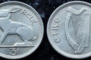 [#378] - Ireland 1968 | 3 Pence | Irish 3d | Hare | KM.12a | MS