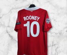 Man Utd (retro/ Rooney 10 ) Champions League Jersey .size L