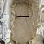 Antique Toy Pram with Porcelain Doll/Silk Dress Image 3