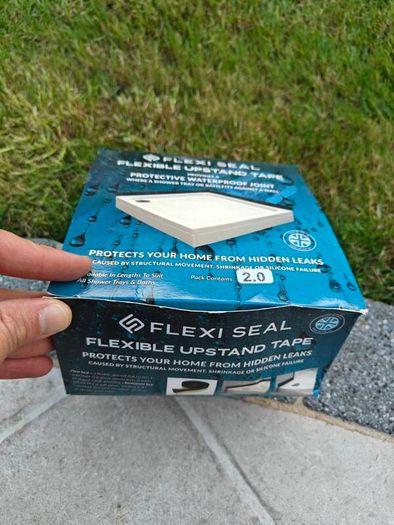 Shower tray waterproof tape