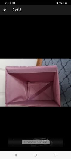 Purple Storage Boxes/ Collapsible Storage Cubes 22 x 34 x 16cm