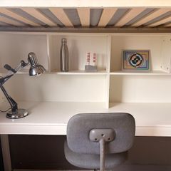 Single Loft Bed and Desk
