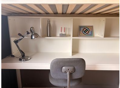 Single Loft Bed and Desk