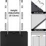SALE | Vanexiss 3 Way Mirror,360 Mirror Self Cut Hair,Adjustable & Foldable Portable Trifold Mirror with Height Retractable Hook,for DIY Haircut,Hair Coloring,Hair Braiding,Shaving,Makeup Image 4