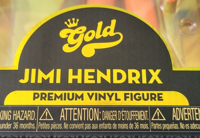 Jimi Hendrix - Funko Pop Vinyl Gold Figure