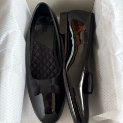 Morjas opera pump patent leather shoes UK 8.5