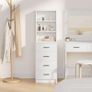 Highboard with Drawer White 40 x 41 x 135 cm Image 4