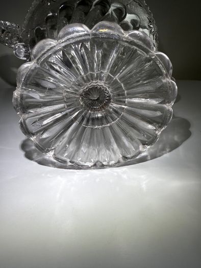 Vintage 1920s British (Thistle and Daisy) - Clear Glass Bowl