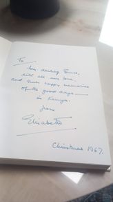 Signed by Queen Elizabeth II Kenya hardback, D18 free reg post
