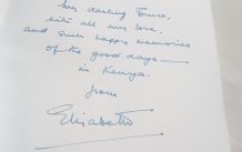 Signed by Queen Elizabeth II Kenya hardback, D18 free reg post