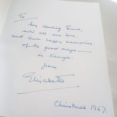 Signed by Queen Elizabeth II Kenya hardback, D18 free reg post