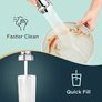 Kitchen Tap, Spring Kitchen Sink Mixer Taps, Commercial Faucet Single Handle Lever, High Arc Swivel 360 with 2 Spray Mode, Polished Chrome Image 6
