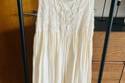 Reiss silk cream dress