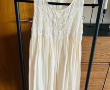 Reiss silk cream dress