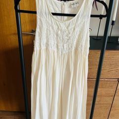 Reiss silk cream dress