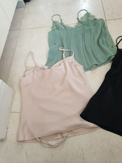3 x camisole tops uk8