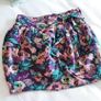 Purple Floral Mini Skirt - Size 8 Image 10