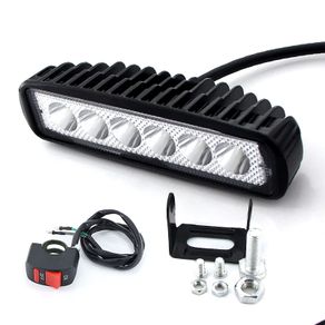 LED Work Light Bar 18W For Motorcycle Car Truck Boat Tractor Working Light Off Road Work Lamp Motorbike Driving LED Lights