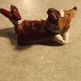 Pottery small Christmas mouse Image 4