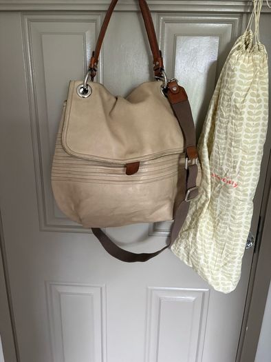 Genuine leather Orla Kiely shoulder bag with dust bag