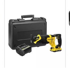Stanley FatMax V20 18V Reciprocating Saw Kit + 8 Multi Material Blades
